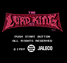 Lord of King title screen for Famicom